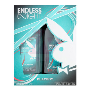 Playboy Men Endless Night Déodorant Pumpspray 75ml, Gel douche 250ml