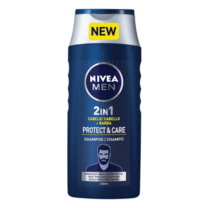Nivea Men Shampooing Cheveux et Rasage 2 en 1 Protect and Care 250ml