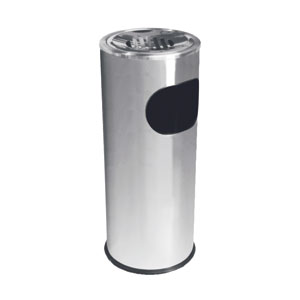 Cendrier poubelle 1 ouverture en inox