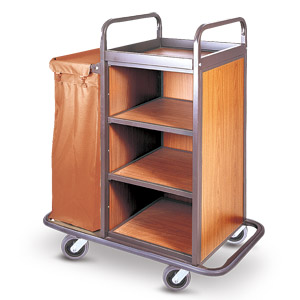 Chariot de service hotelier avec sac inclus