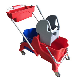 CHARIOT FAUBERT AVEC PANIER ROUGE