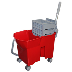 Chariot de lavage avec presse à plat