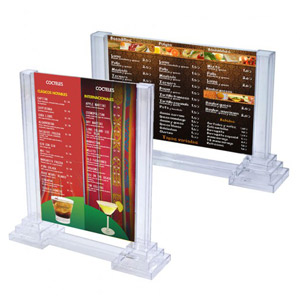 Porte menus de table oblong