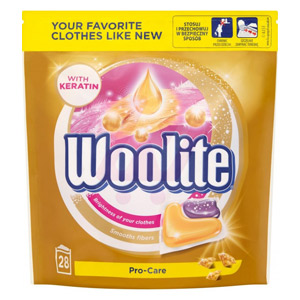 Lave-linge Capsules Pro-Care Woolite 28un