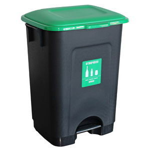 POUBELLE À PÉDALE 75 L VERT