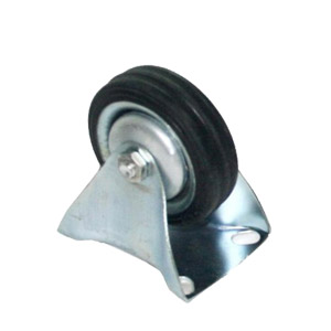 Roulette fixe avec base, 75 mm