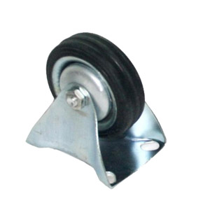 Roulette fixe avec base, 100 mm
