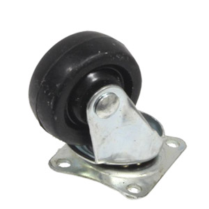Roulette pivotante avec base, 25 mm