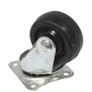Roulette pivotante avec base, 50 mm