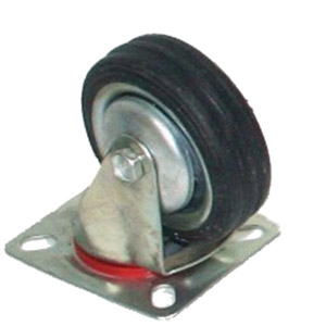 Roulette pivotante avec base, 75 mm