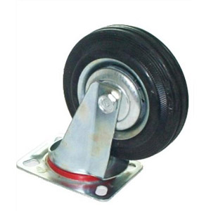 Roulette pivotante avec base, 125 mm