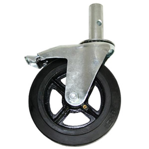 Roue pivotante avec frein, 200 mm