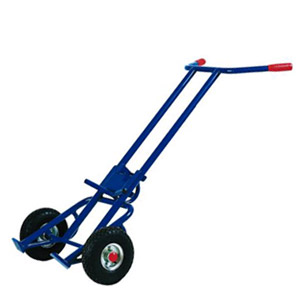 Diable pour fÃ»ts plastiques ou mÃ©talliques de 200 litres avec deux roues. Saisie des fÃ»ts facile, ajustable en hauteur afin de transporter des fÃ»ts de diffÃ©rentes tailles. FabriquÃ© en tube dâacier trÃ¨s rÃ©sistant.