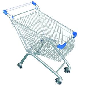 Chariot hypermarchÃ© capacitÃ© de 80 litres. 