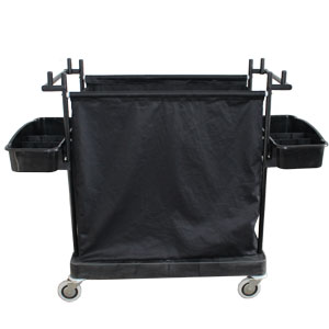 Chariot pour blanchisserie Robuste avec 2 bacs