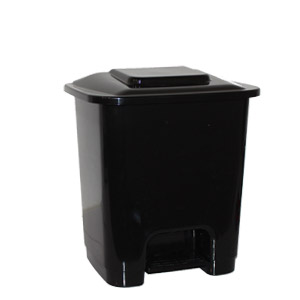 Poubelle Ã  pÃ©dale 10 l, noire