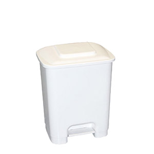 Poubelle Ã  pÃ©dale 10 l, blanche